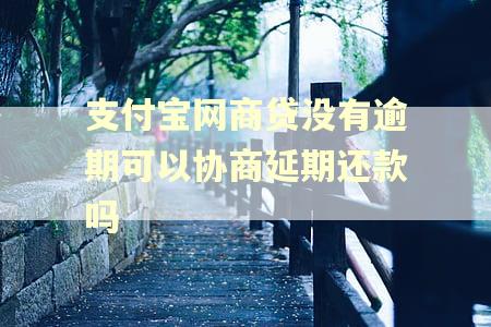 支付宝网商贷没有逾期可以协商延期还款吗