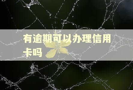 有逾期可以办理信用卡吗