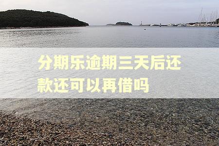 分期乐逾期三天后还款还可以再借吗 分期乐逾期三天后还款还可以再借吗