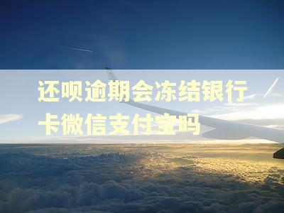 还呗逾期会冻结银行卡微信支付宝吗