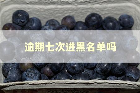 逾期七次进黑名单吗