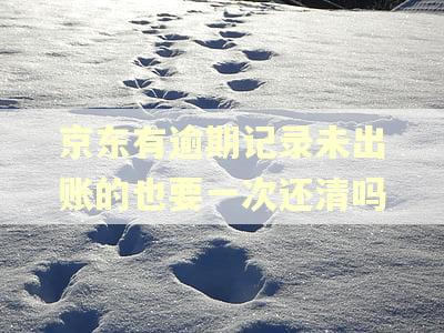 京东有逾期记录未出账的也要一次还清吗