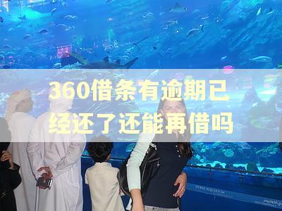 360借条有逾期已经还了还能再借吗