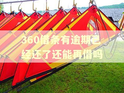 360借条有逾期已经还了还能再借吗