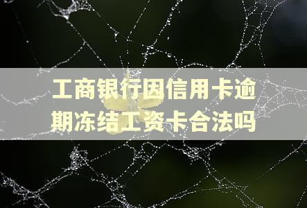 工商银行因信用卡逾期冻结工资卡合法吗