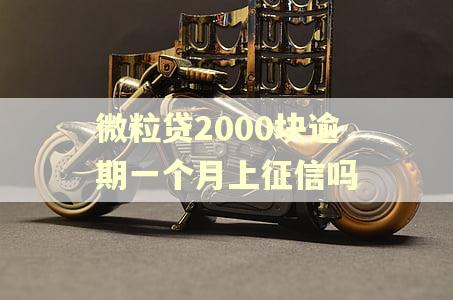 微粒贷2000块逾期一个月上征信吗