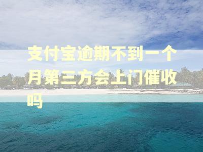 支付宝逾期不到一个月第三方会上门催收吗