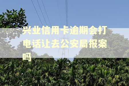 兴业信用卡逾期会打电话让去公安局报案吗