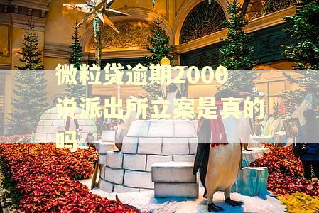 微粒贷逾期2000说派出所立案是真的吗