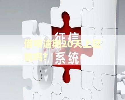 借呗逾期20天上征信吗?