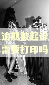 花呗逾期被起诉证据清单需要打印吗