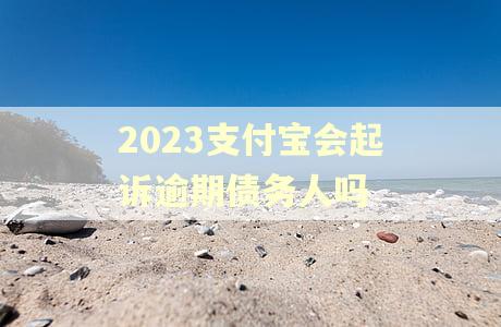 2023支付宝会起诉逾期债务人吗
