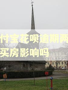 支付宝花呗逾期两个月买房影响吗