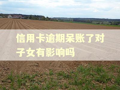 信用卡逾期呆账了对子女有影响吗 信用卡逾期呆账了对子女有影响吗