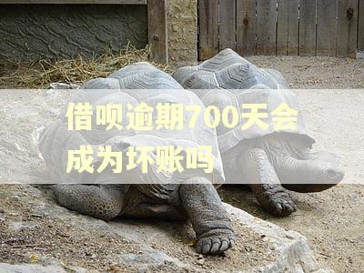 借呗逾期700天会成为坏账吗