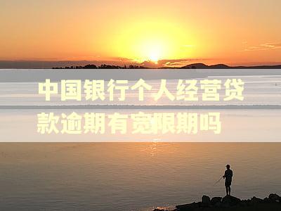 中国银行个人经营贷款逾期有宽限期吗