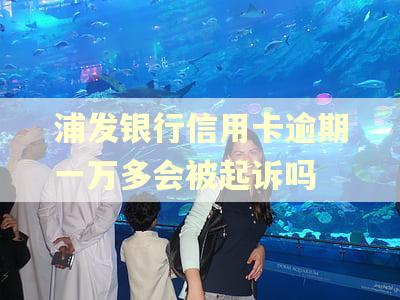 浦发银行信用卡逾期一万多会被起诉吗