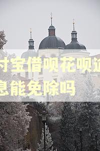 支付宝借呗花呗逾期罚息能免除吗