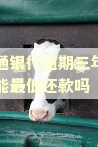 交通银行逾期三年了还能最低还款吗