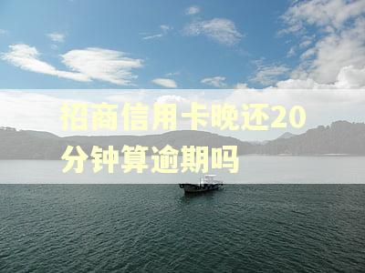 招商信用卡晚还20分钟算逾期吗