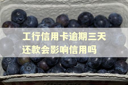 工行信用卡逾期三天还款会影响信用吗