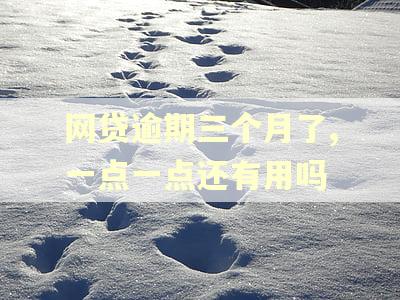 网贷逾期三个月了,一点一点还有用吗 网贷逾期三个月了,一点一点还有用吗