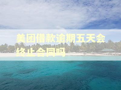美团借款逾期五天会终止合同吗 美团借款逾期五天会终止合同吗