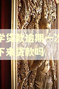 助学贷款逾期一次能批下来贷款吗