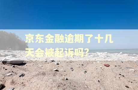 京东金融逾期了十几天会被起诉吗?