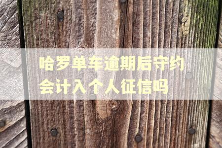 哈罗单车逾期后守约会计入个人征信吗 哈罗单车逾期后守约会计入个人征信吗