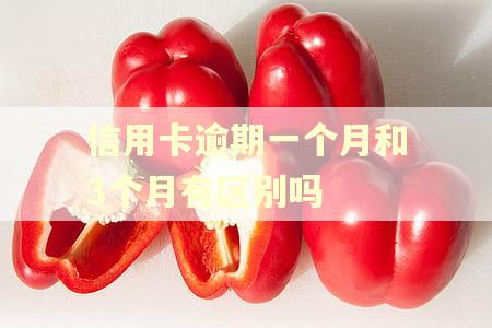 信用卡逾期一个月和3个月有区别吗 信用卡逾期一个月和3个月有区别吗