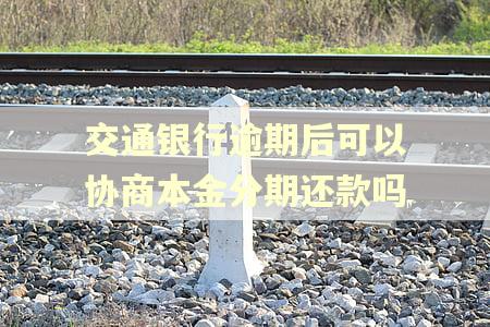 交通银行逾期后可以协商本金分期还款吗