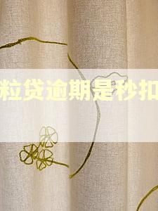 微粒贷逾期是秒扣的吗