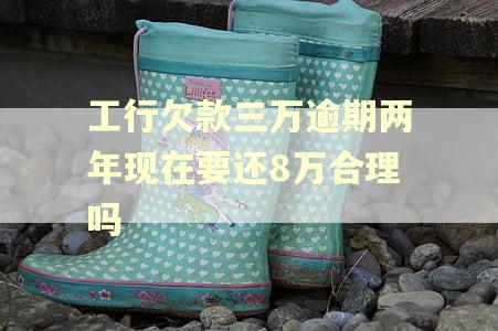 工行欠款三万逾期两年现在要还8万合理吗