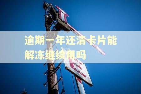 逾期一年还清卡片能解冻继续用吗