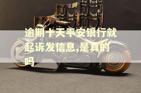 逾期十天平安银行就起诉发信息,是真的吗