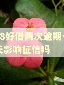 58好借两次逾期一天影响征信吗 58好借两次逾期一天影响征信吗