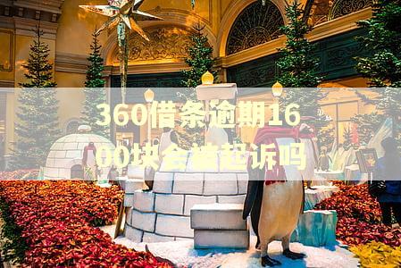 360借条逾期1600块会被起诉吗
