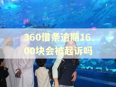 360借条逾期1600块会被起诉吗
