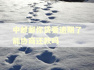 中邮邮你贷要逾期了能协商还款吗