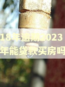 18年逾期2023年能贷款买房吗
