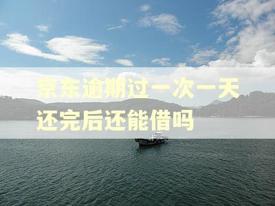 京东逾期过一次一天还完后还能借吗