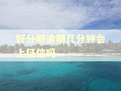 好分期逾期几分钟会上征信吗