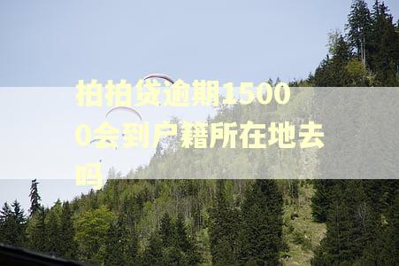 拍拍贷逾期15000会到户籍所在地去吗