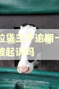 微粒贷三千逾期一年会被起诉吗 微粒贷三千逾期一年会被起诉吗
