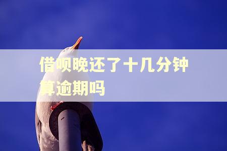 借呗晚还了十几分钟算逾期吗