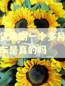 车贷逾期一个多月说锁车是真的吗
