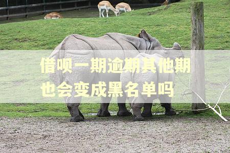 借呗一期逾期其他期也会变成黑名单吗