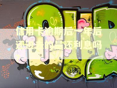 信用卡逾期后一年后还进去的是还利息吗？