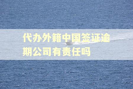 代办外籍中国签证逾期公司有责任吗